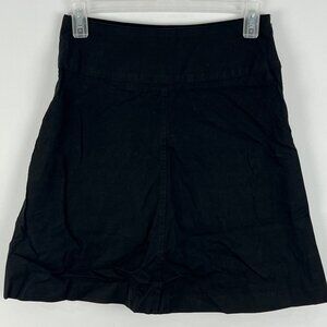 Francois Beauregard A Line Skirt Size XXS Black Waist 26in Zip Closure Stretch